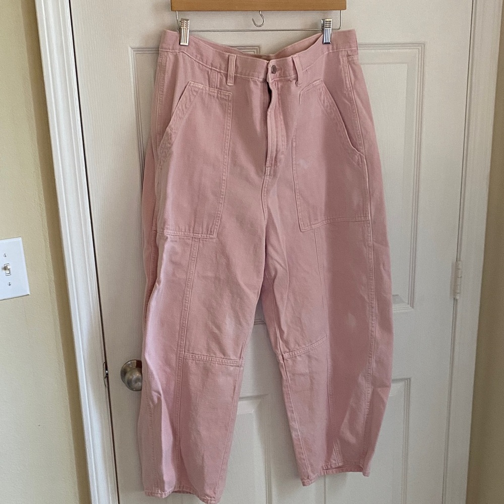 Universal Thread Women's Pink Cargo Barrel Jeans 16R